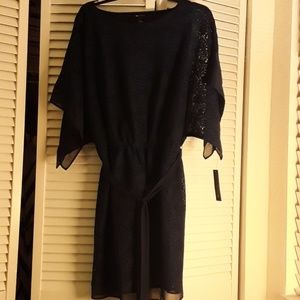 Navy blue AB studio dress